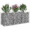 vidaXL Gabions pacelta gulta Sudraba 150 x 50 x 60 cm Cinkots tērauds