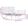 vidaXL gultas rāmis ar galvgali, 140x190 cm, masīvkoks, medus brūns