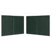 vidaXL dārza telts sānu sienas, 2 gab., ar rāvējslēdzēju, PE, zaļas