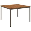 vidaXL Dārza vakariņu galds Dabiska un kafijas 110 x 108,5 x 75 cm