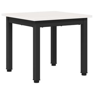 vidaXL Kafijas galdiņ&scaron; Balts 40 x 40 x 36 cm Ciets priedes koks