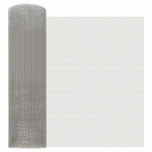 vidaXL Tīkls 40 x 200 cm 6 Mesh Nerūsējo&scaron;ā tērauda 201 Sudraba