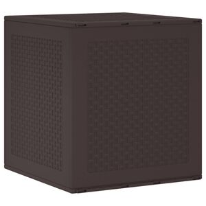 vidaXL Uzglabā&scaron;anas kaste Brūna 55 x 53 x 57 cm Polipropilēns