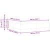vidaXL Gultas rāmis ar matraci Pelēka 180 x 200 cm audums