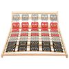 vidaXL gultas redeles, 12 līstītes, regulējams galvgalis, 120x200 cm