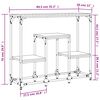 vidaXL konsoles galdiņš, melns, 89,5x28x76 cm, inženierijas koks