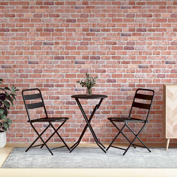 vidaXL 3D sienas paneļi, 10 gab., sarkani, 100x50 cm, EPS