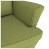 vidaXL &scaron;ūpuļkrēsls ar atzveltni, &scaron;viesi zaļ&scaron; samts un masīvkoks