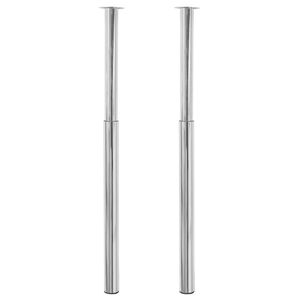 Saliekamas galda kājas, 2.gab, hromētas, 710 mm-1100 mm