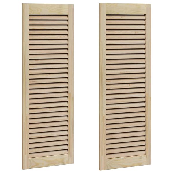 vidaXL Kabeļa Durvis ar durvīm 2 pcs Dabiska 110 x 2,1 x 39,5 cm