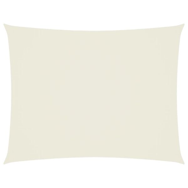 vidaXL saulessargs, taisnstūra, 3x4,5m, krēmkrāsas oksforda audums