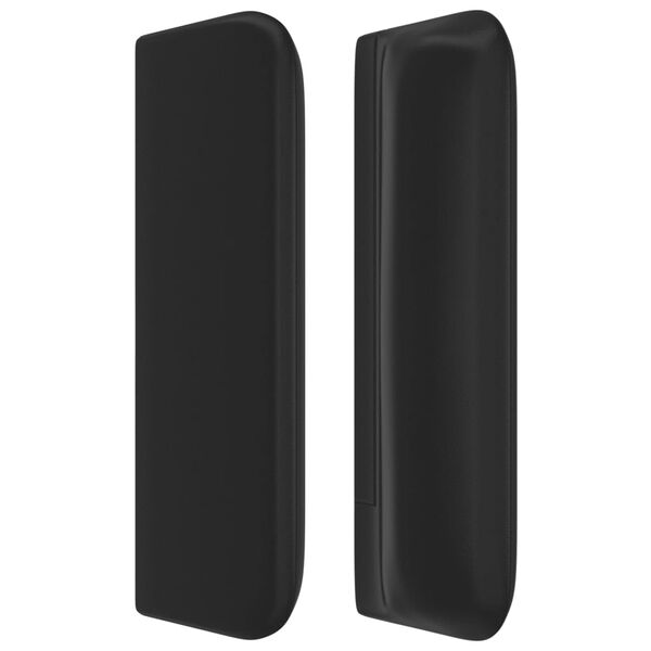 vidaXL galvgalis ar malām, 83x16x78/88 cm, melna mākslīgā āda