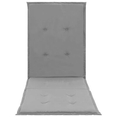 vidaXL atpūtas krēsla matracis, pelēks, 180x55x3 cm