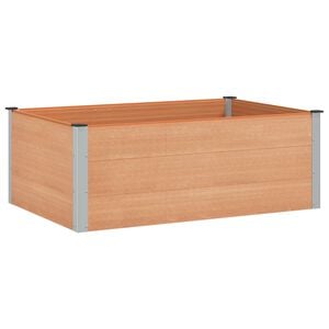 vidaXL Augstā puķu kaste Brūna 150 x 100 x 54 cm
