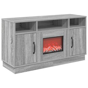 vidaXL Elektriskais kamīns Pelēks Sonoma 100 x 33 x 55 cm