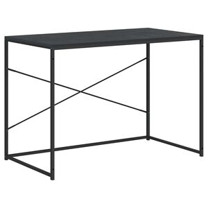 vidaXL datorgalds, melns, 110x60x70 cm, inženierijas koks