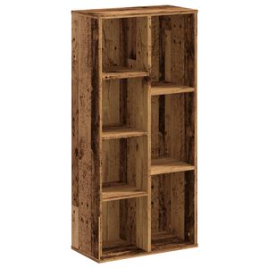 vidaXL grāmatu plaukts, koka krāsā, 50x25x105 cm, inženierijas koks
