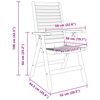 vidaXL Dārza krēsli 2 pcs Brūna 52 x 64.5 x 108 cm Akācijas masīvkoks