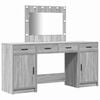 vidaXL Dressing galds 3 gab. Pelēka 78,5 x 41 x 135 cm