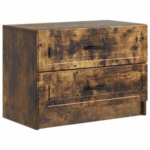 vidaXL Nakts skapītis Kūpināts ozols 62 x 34,5 x 44,5 cm