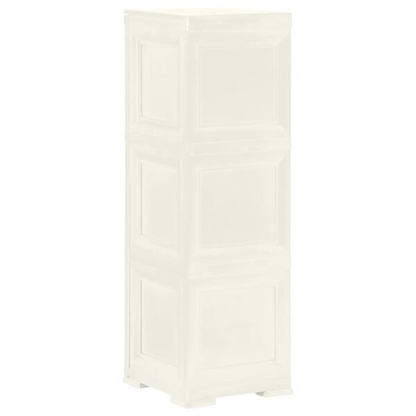 vidaXL skapis, 40x43x125 cm, plastmasa, koka imitācija