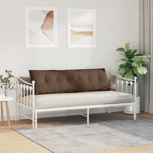 vidaXL Atpakaļ spilvens Brūna 160 x 19 x 50 cm audums