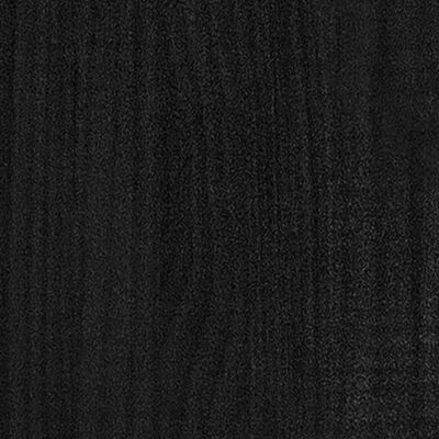 vidaXL 4-līmeņu grāmatu plaukts, melns, 100x30x140 cm, priedes koks