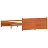 vidaXL Gultas rāmis Vaks brūns 205.5 x 95.5 x 51 cm Ciets priedes koks