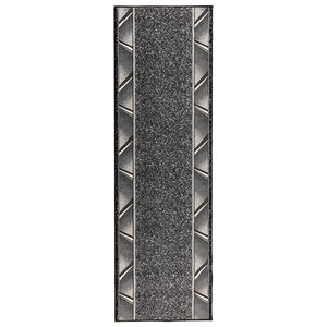 vidaXL Skrējēju paklājs FLORNES Austs Pelēka Zigzag 67 x 150 cm PP