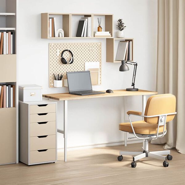 vidaXL galda virsma neapstrādāta 140x50x2,5 cm masīvkoka