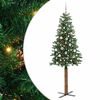 vidaXL Tievā Ziemassvētku Egle Zaļa 210 cm PVC un cietā priedes koks