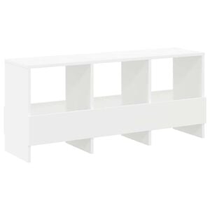 vidaXL Žurnālu statīvs Balts 102 x 30 x 45 cm