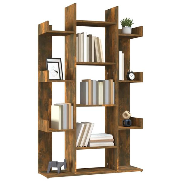 vidaXL grāmatu plaukts, ozola krāsa, 86x25,5x140 cm, inženierijas koks