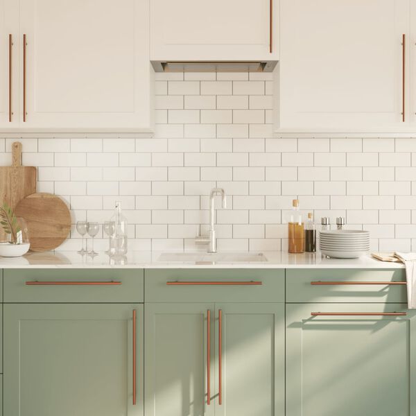 vidaXL skapja rokturi, 5 gab., bronzas, 320 mm, nerūsējošais tērauds