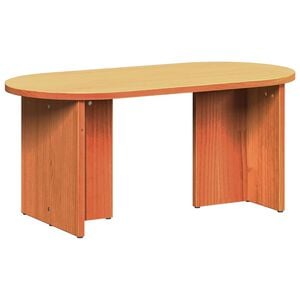 vidaXL Kafijas galdiņ&scaron; Vaks brūns 80 x 39,5 x 35 cm Priedes masīvkoks