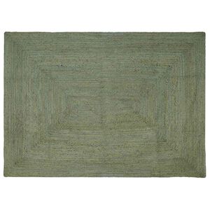 vidaXL Teritorijas paklāji Taisnstūra Olīvu zaļ&scaron; 160 x 230 cm Džuta