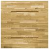 vidaXL galda virsma, 70x70 cm, 23 mm, kvadrāta forma, ozola masīvkoks