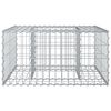 vidaXL Gabions pacelta gulta Sudraba 80 x 80 x 40 cm Cinkots tērauds