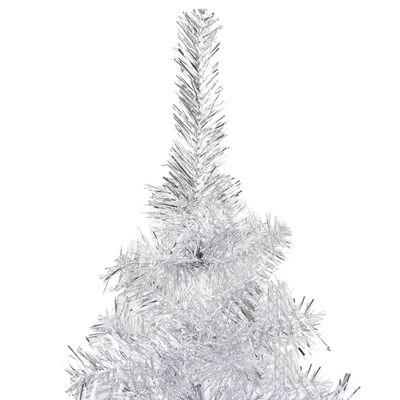 vidaXL izgaismota mākslīgā Ziemassvētku egle ar statīvu, 120 cm, PET