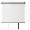 vidaXL balkona sānu markīze, krēmkrāsā, 150x200 cm, daudzfunkcionāla