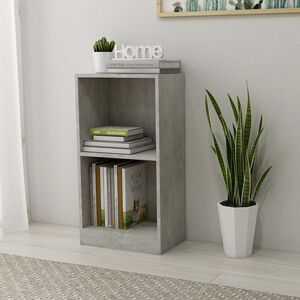 vidaXL Grāmatu skapis Betons Pelēks 40x24x75 cm Engineered Wood