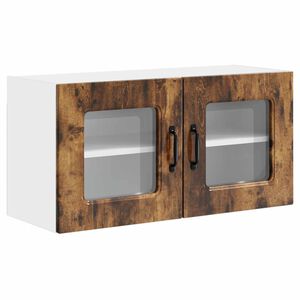 vidaXL Trauku ma&scaron;īnas panelis Kalmar Dūmaka ozols 80 x 31 x 40 cm