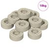 vidaXL Krēsla kāju grīdas aizsargi 18000 gab. Caurspīdīgs &Oslash; 15 x 16 mm