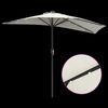 vidaXL Dārza parasols Smil&scaron;u 294 x 150 x 223 cm Poliesters un tērauds