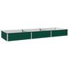 vidaXL Paaugstināta dārza gulta Zaļa 240 x 80 x 24 cm