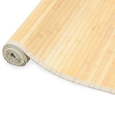 vidaXL paklājs, bambuss, 100x160 cm, dabīgā krāsā