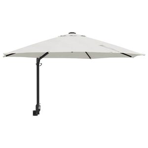 vidaXL Dārza parasols Smilšu 248 x 248 x 148 cm Poliesters un tērauds