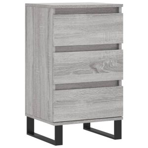vidaXL kumode, pelēka ozolkoka, 40x35x70 cm, inženierijas koks