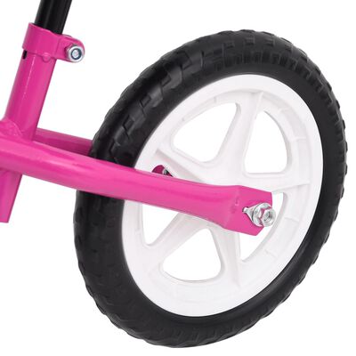 vidaXL līdzsvara velosipēds, 11 collu riteņi, rozā