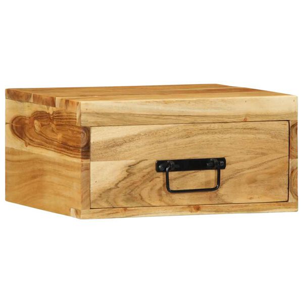 vidaXL Sienas naktsskapī&scaron;i 2 gab Acacia masīvkoka